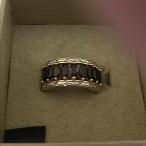 Garnet Gold Ring